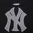 MLB NEW YORK YANKEES REVERSE FRENCH TERRY WOMEN'S FLEECE CREWNECK (BLACK)