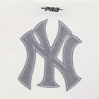 MLB NEW YORK YANKEES REVERSE FRENCH TERRY WOMEN'S FLEECE CREWNECK (EGGSHELL)