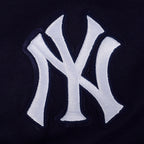 MLB NEW YORK YANKEES GAME DAY CLASSICS CHANDAIL À COL ROND EN MAILLE DOUBLE POUR FEMME (MARINE MINUIT)
