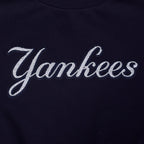 MLB NEW YORK YANKEES GAME DAY CLASSICS CHANDAIL À COL ROND EN MAILLE DOUBLE POUR FEMME (MARINE MINUIT)
