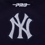 MLB NEW YORK YANKEES GAME DAY CLASSICS CHANDAIL À COL ROND EN MAILLE DOUBLE POUR FEMME (MARINE MINUIT)