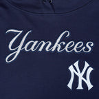MLB NEW YORK YANKEES GAME DAY CLASSICS CHANDAIL À CAPUCHON COURT EN MAILLE DOUBLE POUR FEMME (MARINE MINUIT)