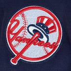 MLB NEW YORK YANKEES GAME DAY CLASSICS CHANDAIL À CAPUCHON COURT EN MAILLE DOUBLE POUR FEMME (MARINE MINUIT)