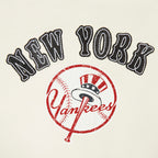 MLB NEW YORK YANKEES REBEL ATHLETICS CHANDAIL À COL ROND EN MOLLETON POUR FEMME (COQUILLE D'ŒUF)