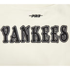 MLB NEW YORK YANKEES REBEL ATHLETICS CHANDAIL À COL ROND EN MOLLETON POUR FEMME (COQUILLE D'ŒUF)