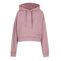 MLB NEW YORK YANKEES WASHED CLASSIC WOMEN'S CROPPED PULLOVER HOODIE (WASHED MAUVE)