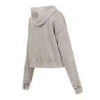 MLB NEW YORK YANKEES WASHED CLASSIC CHANDAIL À CAPUCHON COURT POUR FEMME (ARDOISE CHAUDE DÉLAVÉE)