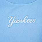 MLB NEW YORK YANKEES WINGSPAN CHANDAIL À COL ROND EN MOLLETON POUR FEMME (BLEU UNIVERSITÉ)