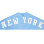 MLB NEW YORK YANKEES WINGSPAN CHANDAIL À COL ROND EN MOLLETON POUR FEMME (BLEU UNIVERSITÉ)