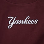 MLB NEW YORK YANKEES WINGSPAN CHANDAIL À COL ROND EN MOLLETON POUR FEMME (LIE-DE-VIN)