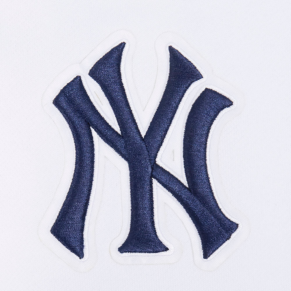MLB NEW YORK YANKEES WINGSPAN CHANDAIL À CAPUCHON COURT EN MOLLETON POUR FEMME (BLANC)
