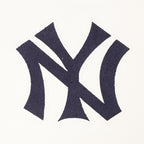 MLB NEW YORK YANKEES RETRO CLASSIC CHANDAIL À CAPUCHON COURT EN MOLLETON CÔTELÉ POUR FEMME (COQUILLE D'ŒUF/MARINE MINUIT)