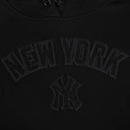 MLB NEW YORK YANKEES TRIPLE BLACK CHANDAIL À CAPUCHON EN MOLLETON POUR FEMME (TRIPLE NOIR FEMME)
