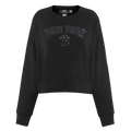 MLB NEW YORK YANKEES TRIPLE BLACK WOMEN'S FLEECE CREWNECK (TRIPLE BLACK WOMEN'S)