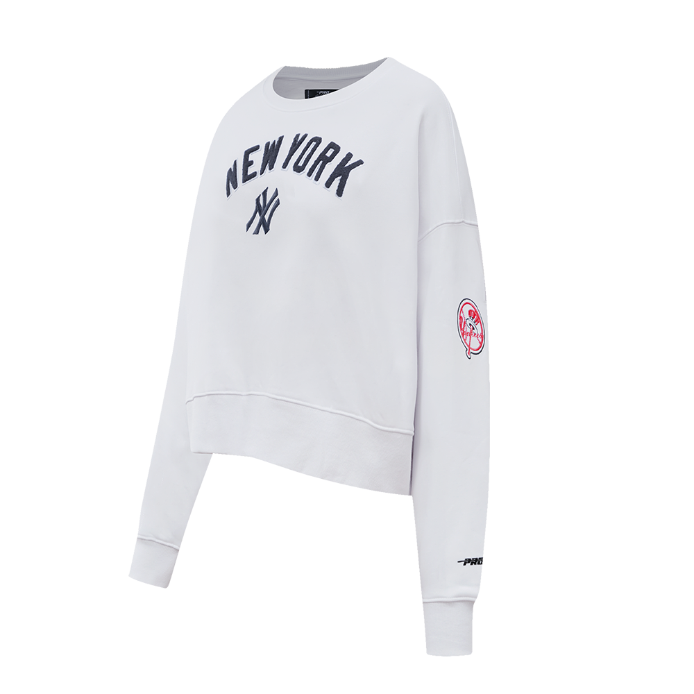 MLB NEW YORK YANKEES CLASSIC WOMEN'S CREWNECK (WHITE)