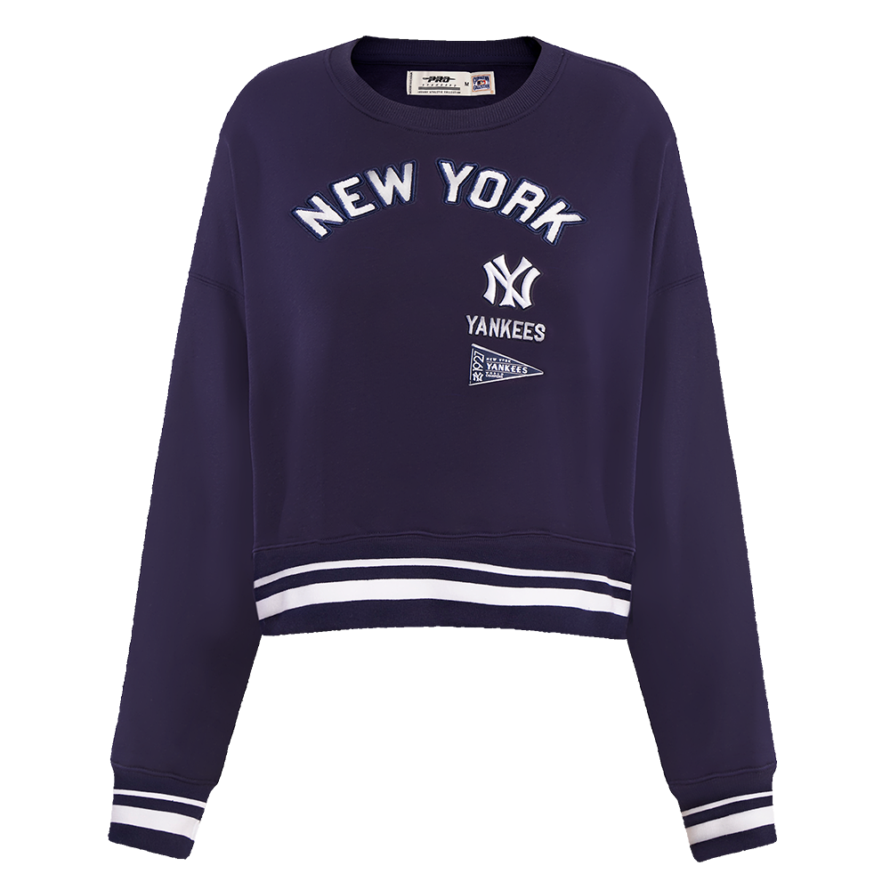 MLB NEW YORK YANKEES RETRO CLASSIC CHANDAIL À COL ROND POUR FEMME (MARINE MINUIT)