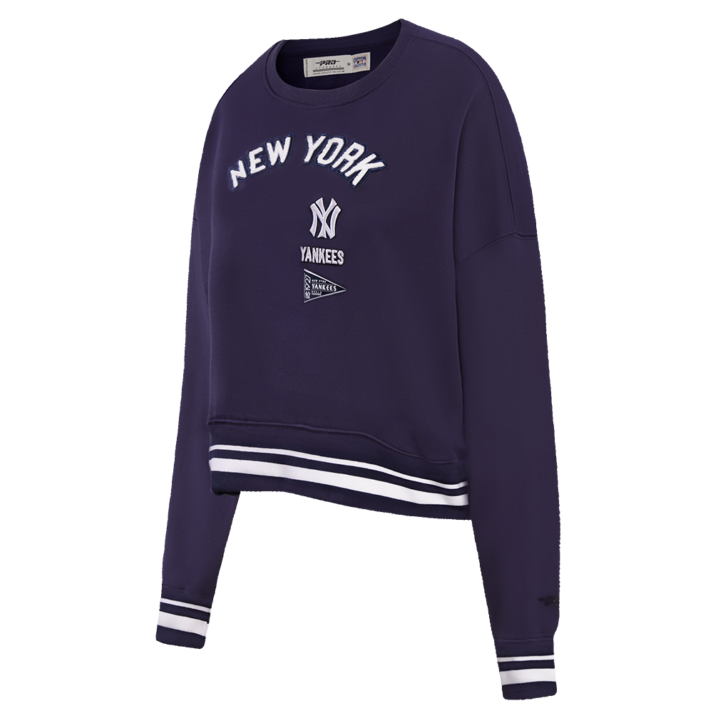 MLB NEW YORK YANKEES RETRO CLASSIC CHANDAIL À COL ROND POUR FEMME (MARINE MINUIT)