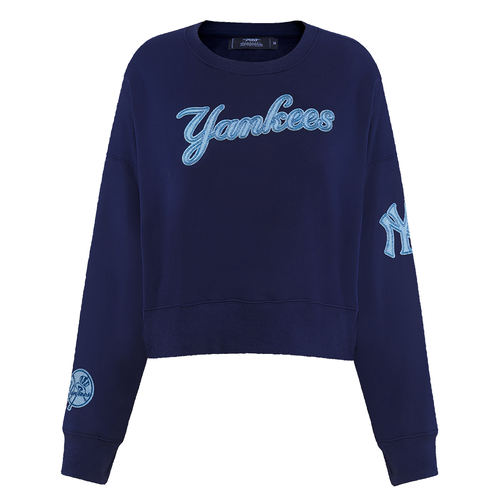 MLB NEW YORK YANKEES VARSITY BLUES CHANDAIL À COL ROND POUR FEMME (MARINE MINUIT)