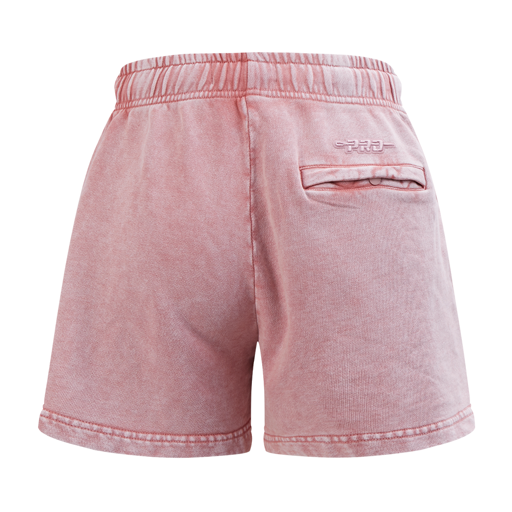 MLB NEW YORK YANKEES WASHED CLASSIC SHORT EN MOLLETON FRANÇAIS DÉLAVÉ À L'ENZYME POUR FEMME (MAUVE DÉLAVÉ)
