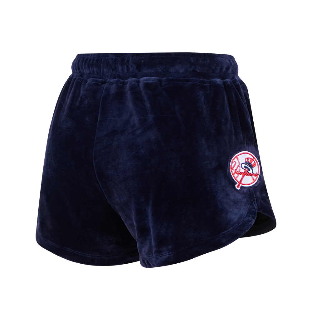 MLB NEW YORK YANKEES CLASSIC WOMEN'S VELOUR SHORT (MIDNIGHT NAVY)