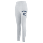 MLB NEW YORK YANKEES OLD ENGLISH LEGGING EN JERSEY POUR FEMME (GRIS CHINÉ)