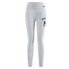 MLB NEW YORK YANKEES OLD ENGLISH LEGGING EN JERSEY POUR FEMME (GRIS CHINÉ)