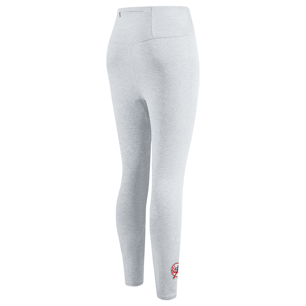 MLB NEW YORK YANKEES OLD ENGLISH LEGGING EN JERSEY POUR FEMME (GRIS CHINÉ)