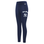 MLB NEW YORK YANKEES OLD ENGLISH WOMEN'S JERSEY LEGGING (MIDNIGHT NAVY)