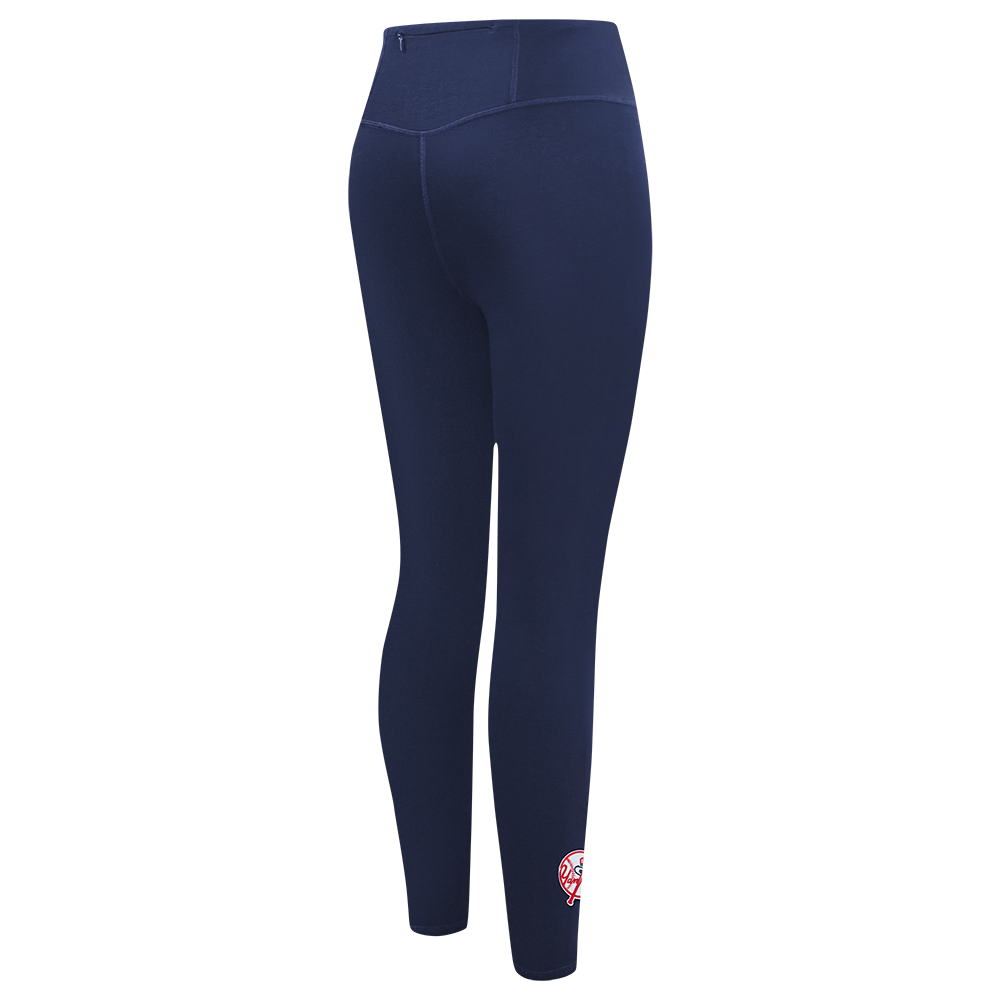 MLB NEW YORK YANKEES OLD ENGLISH WOMEN'S JERSEY LEGGING (MIDNIGHT NAVY)