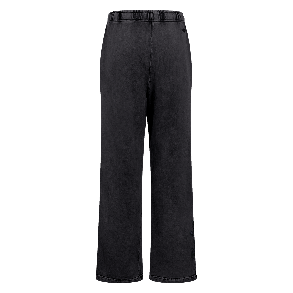 MLB NEW YORK YANKEES WASHED CLASSIC PANTALON OUATÉ POUR FEMME (NOIR DÉLAVÉ)