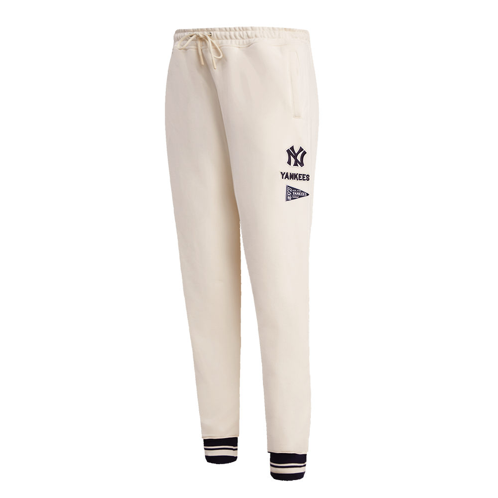 MLB NEW YORK YANKEES RETRO CLASSIC WOMEN'S SWEATPANT (EGGSHELL/ MIDNIGHT NAVY)