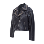 MLB NEW YORK YANKEES RENEGADE BLOUSON DE CUIR POUR FEMME (NOIR)