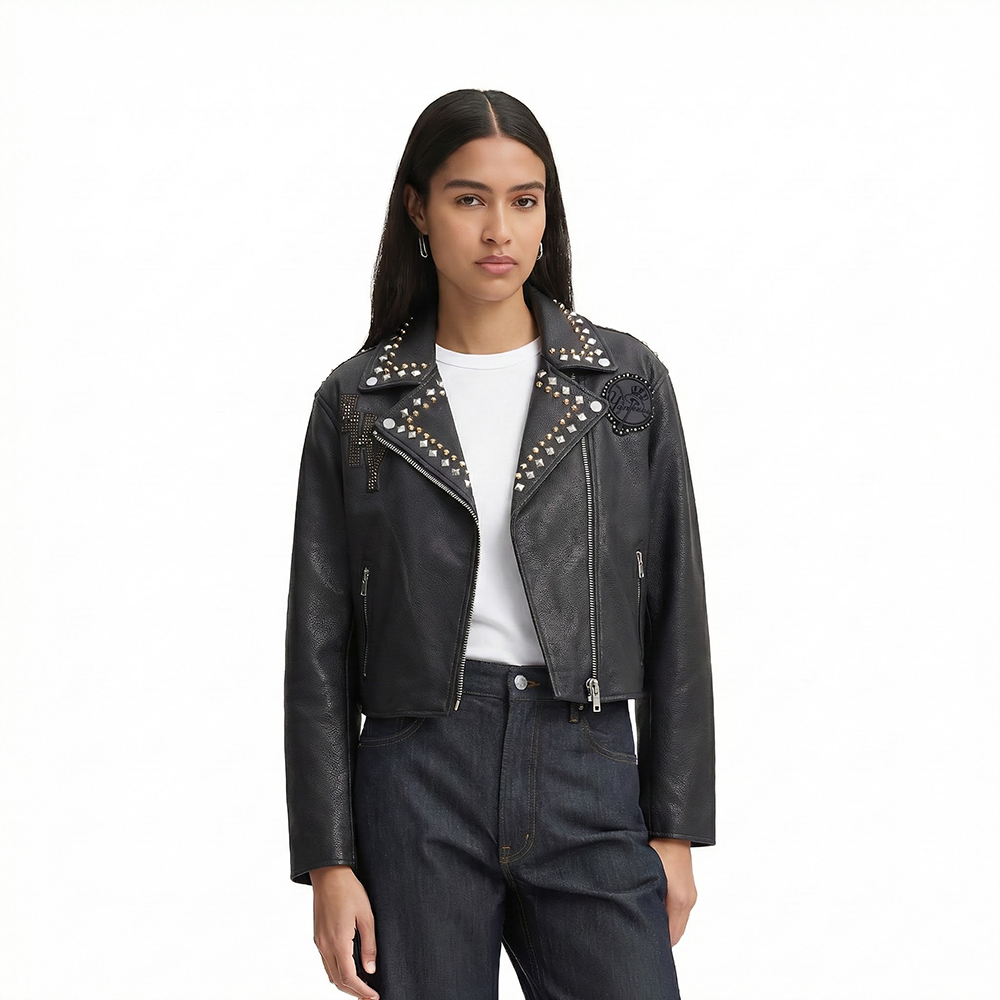 MLB NEW YORK YANKEES RENEGADE BLOUSON DE CUIR POUR FEMME (NOIR)