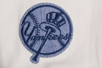 MLB NEW YORK YANKEES VARSITY BLUES WOMEN'S DENIM VARSITY JACKET (DENIM/LINEN)