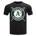 MLB OAKLAND ATHLETICS MASH UP HAUT EN JERSEY SIMPLE POUR HOMME (NOIR)