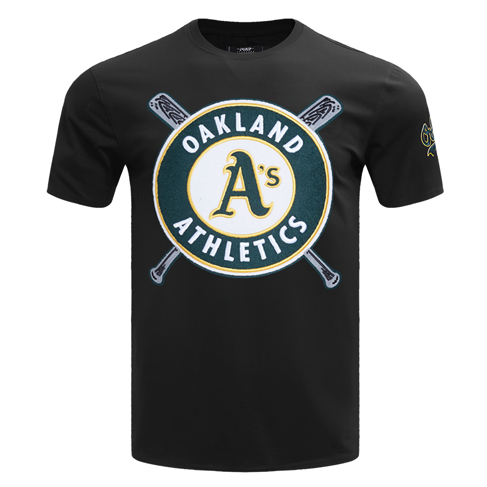 MLB OAKLAND ATHLETICS MASH UP HAUT EN JERSEY SIMPLE POUR HOMME (NOIR)