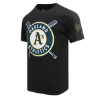 MLB OAKLAND ATHLETICS MASH UP HAUT EN JERSEY SIMPLE POUR HOMME (NOIR)