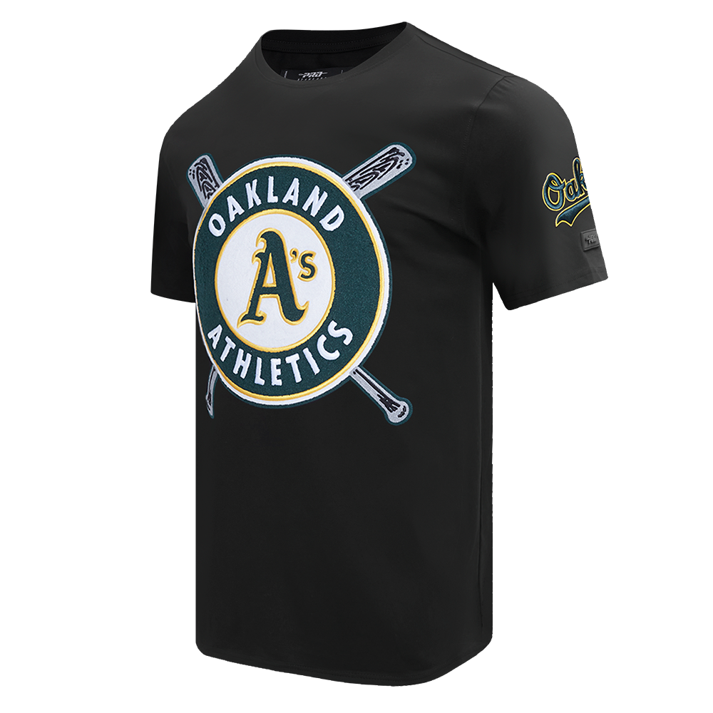 MLB OAKLAND ATHLETICS MASH UP HAUT EN JERSEY SIMPLE POUR HOMME (NOIR)