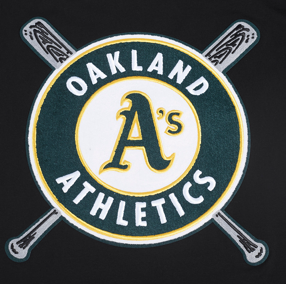 MLB OAKLAND ATHLETICS MASH UP HAUT EN JERSEY SIMPLE POUR HOMME (NOIR)