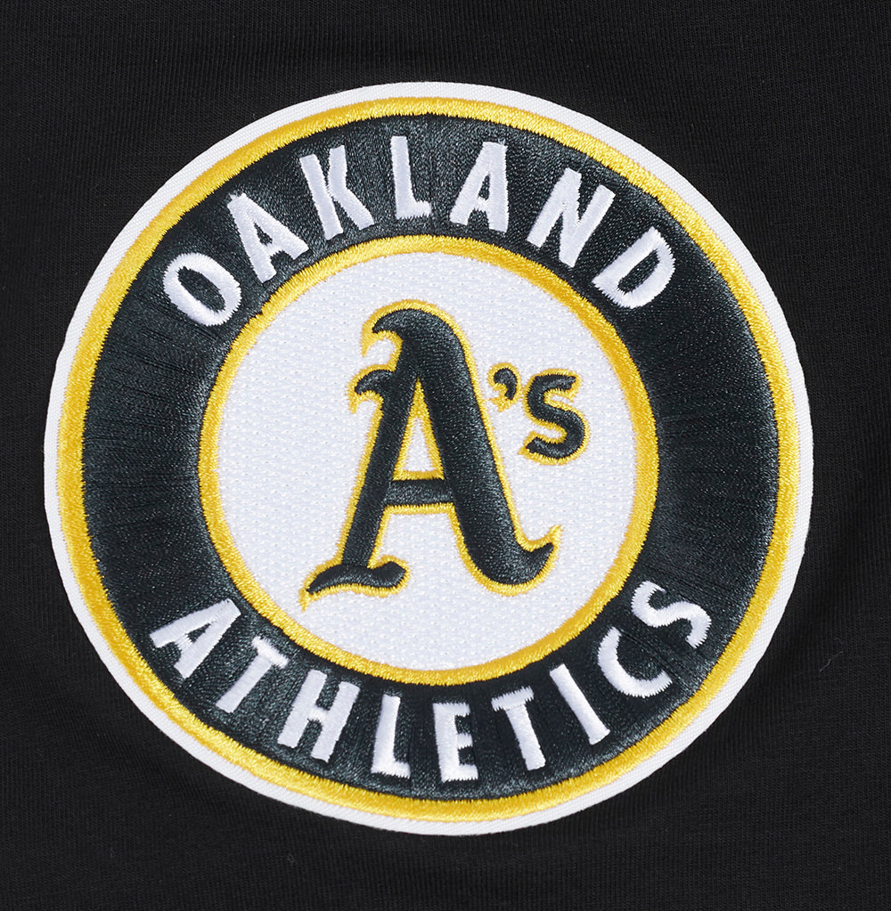 MLB OAKLAND ATHLETICS MASH UP HAUT EN JERSEY SIMPLE POUR HOMME (NOIR)