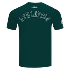 MLB OAKLAND ATHLETICS REBEL ATHLETICS MEN'S SJ TOP (FOREST GREEN)
