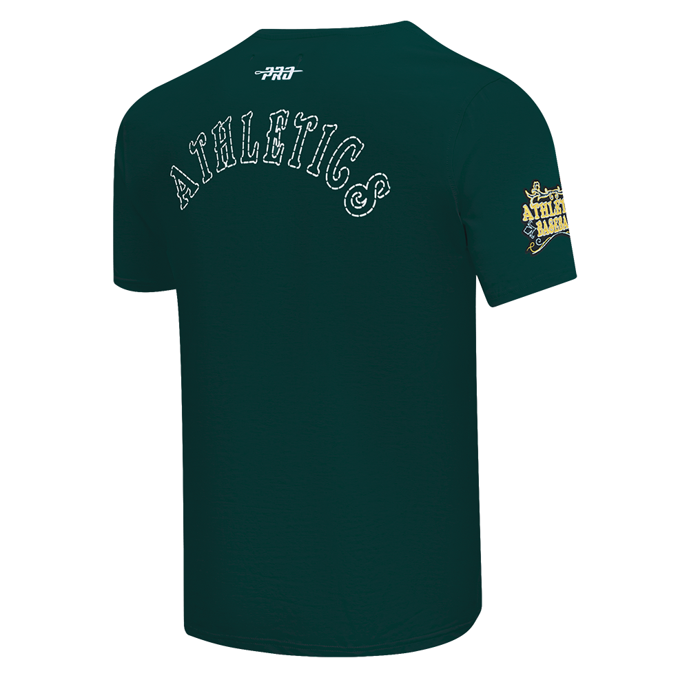 MLB OAKLAND ATHLETICS REBEL ATHLETICS MEN'S SJ TOP (FOREST GREEN)