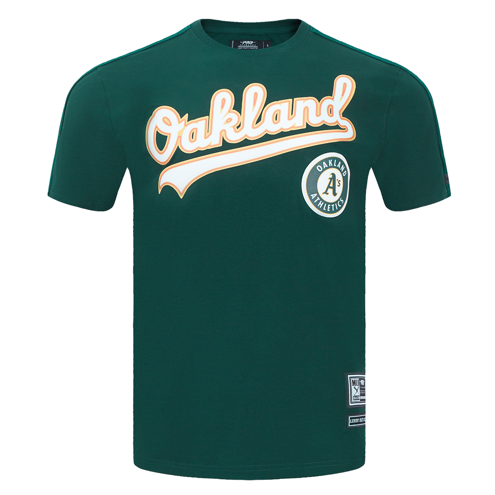 Haut à bandes pour homme avec logo MLB Oakland Athletics Pro Team (pour)