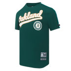 Haut à bandes pour homme avec logo MLB Oakland Athletics Pro Team (pour)