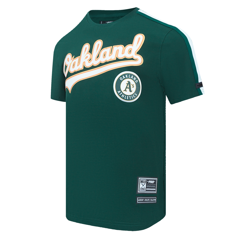 Haut à bandes pour homme avec logo MLB Oakland Athletics Pro Team (pour)