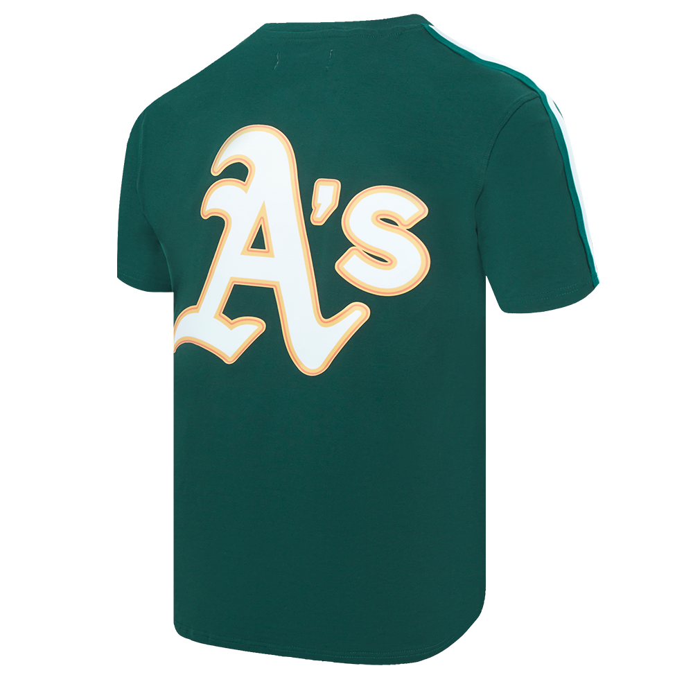 Haut à bandes pour homme avec logo MLB Oakland Athletics Pro Team (pour)