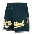 SHORT EN MAILLE POUR HOMMES AVEC LOGO MLB OAKLAND ATHLETICS (POUR)