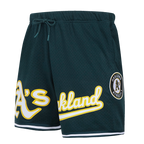 SHORT EN MAILLE POUR HOMMES AVEC LOGO MLB OAKLAND ATHLETICS (POUR)