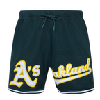 SHORT EN MAILLE POUR HOMMES AVEC LOGO MLB OAKLAND ATHLETICS (POUR)