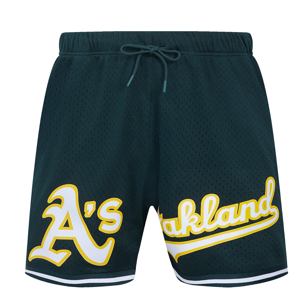 SHORT EN MAILLE POUR HOMMES AVEC LOGO MLB OAKLAND ATHLETICS (POUR)
